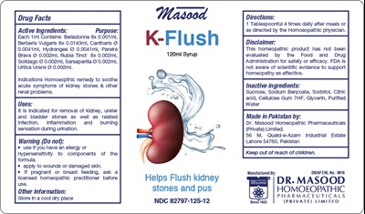 K Flush Syrup (K Flush (label 120ml)